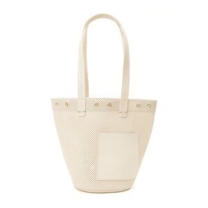 Clare V Choupette leather bucket bag